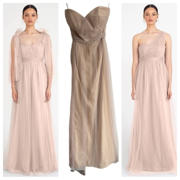 BHLDN Jenny Yoo Annabelle Dress Convertible Dress, Size 4 (SEE MEASUREMENTS) - Picture 1 of 9